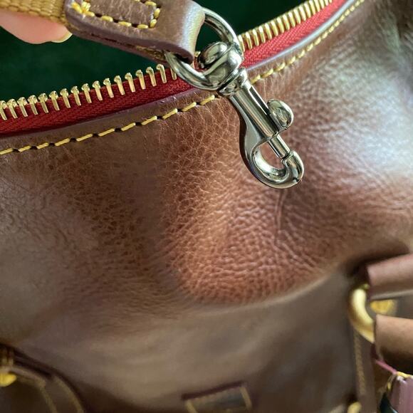 Dooney & Bourke Florentine Large Satchel in Chestnut - Picture 13 of 17